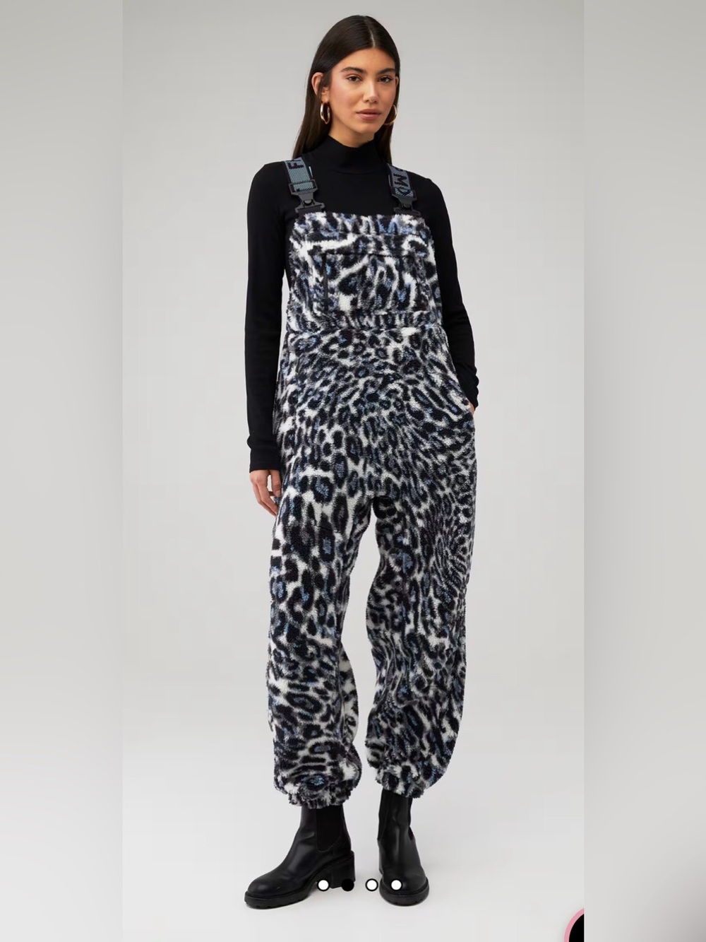 NWT Free People Hit The Slopes Printed Salopette - Picture 2 of 4